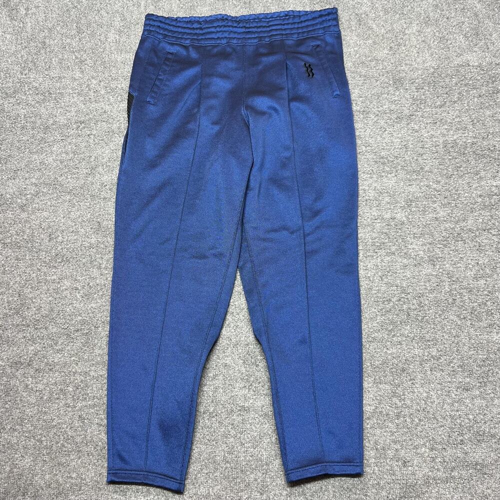 Vintage Mizuno Super Star Track Pants Mens 34x27 Blue Ankle Zips Japan